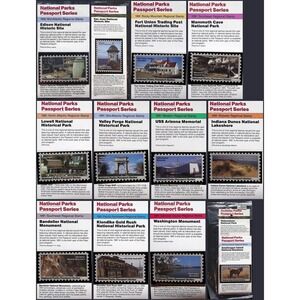 Vintage National Parks Passport Series 1989-1992 Regional Stamp Cards Lot‎ Set